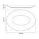 Travessa Oval 40cm Por 29cm Sophia Porcelana Tramontina